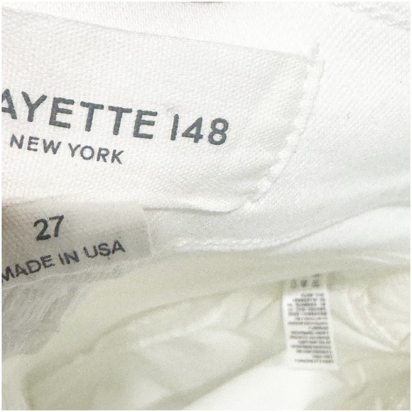 Lafayette 148 New York Denim Reeve Straight Jeans in Washed Plaster Size 27 NWOT - Picture 11 of 14